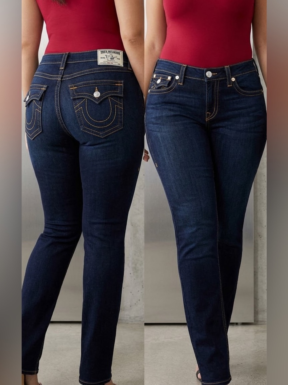 True Religion Dark Indigo Skinny Jeans, NWOT, size 32